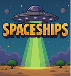Slot Spaceships: UFO futuristico, pianeti, stelle e simboli alieni in un universo fantascientifico