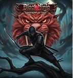 Slot Black Ninja: ninja furtivo nella foresta oscura, spada, shuriken e atmosfera ombrosa